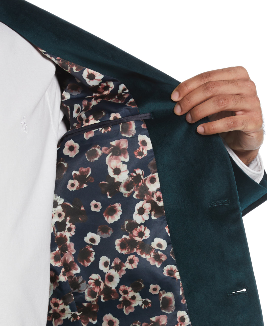 Green Velvet Pico Polyester Jacket  (Green) 