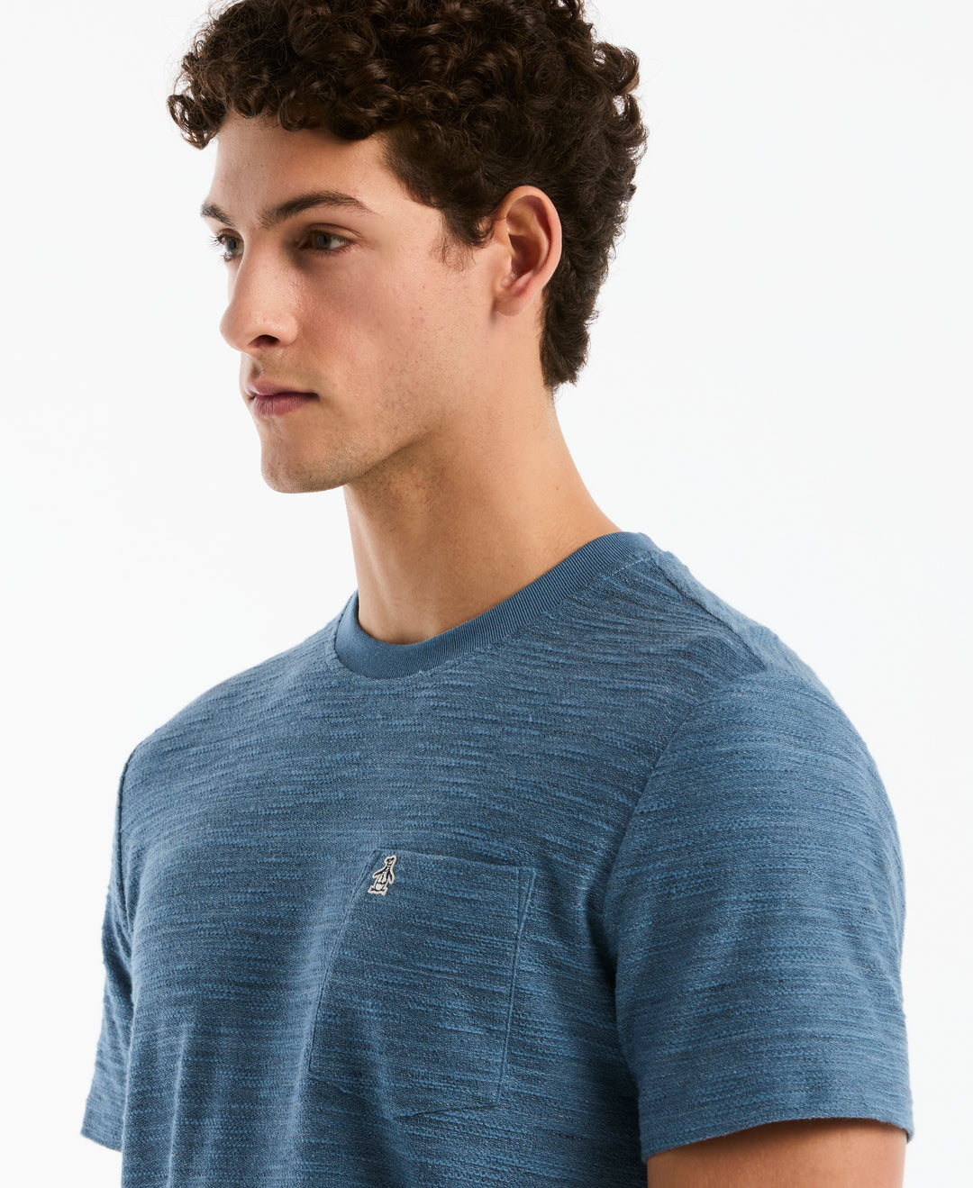 Cotton Slub Space Dye Tee (Copen Blue) 