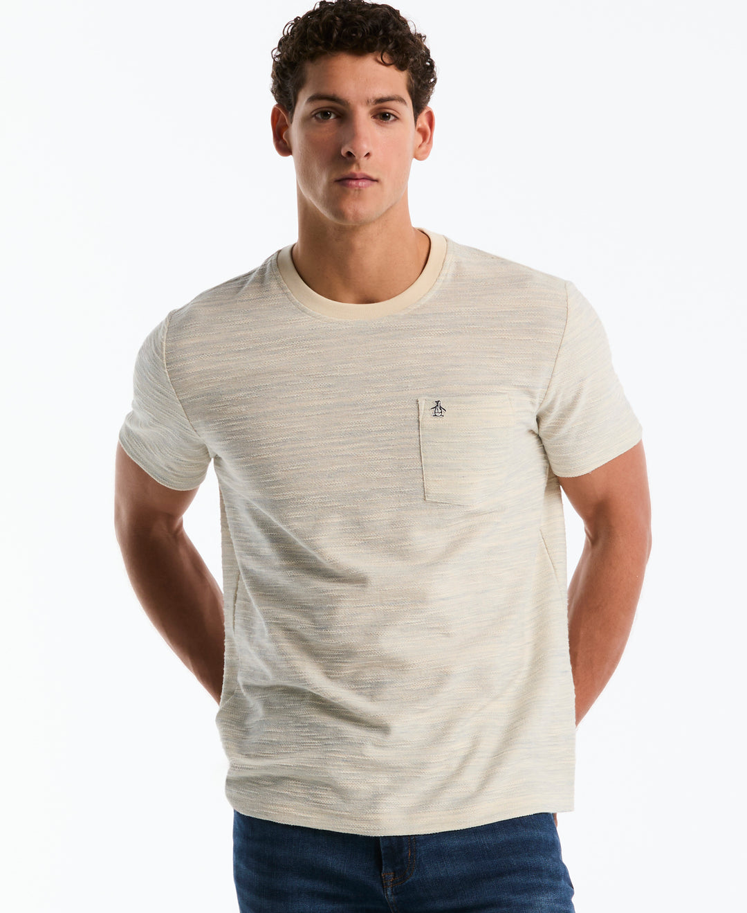 Cotton Slub Space Dye Tee (Birch) 
