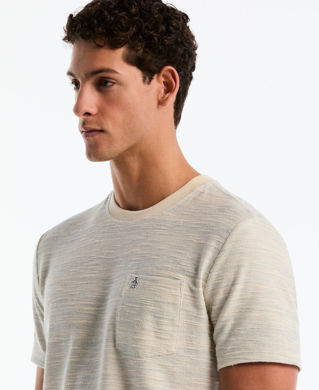 Cotton Slub Space Dye Tee (Birch) 