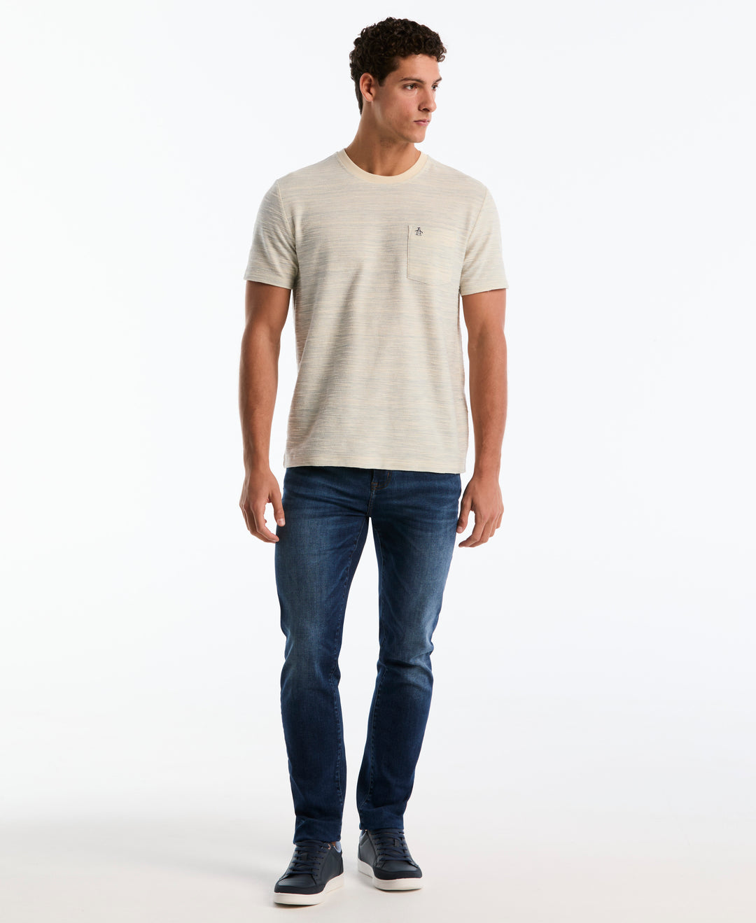 Cotton Slub Space Dye Tee (Birch) 