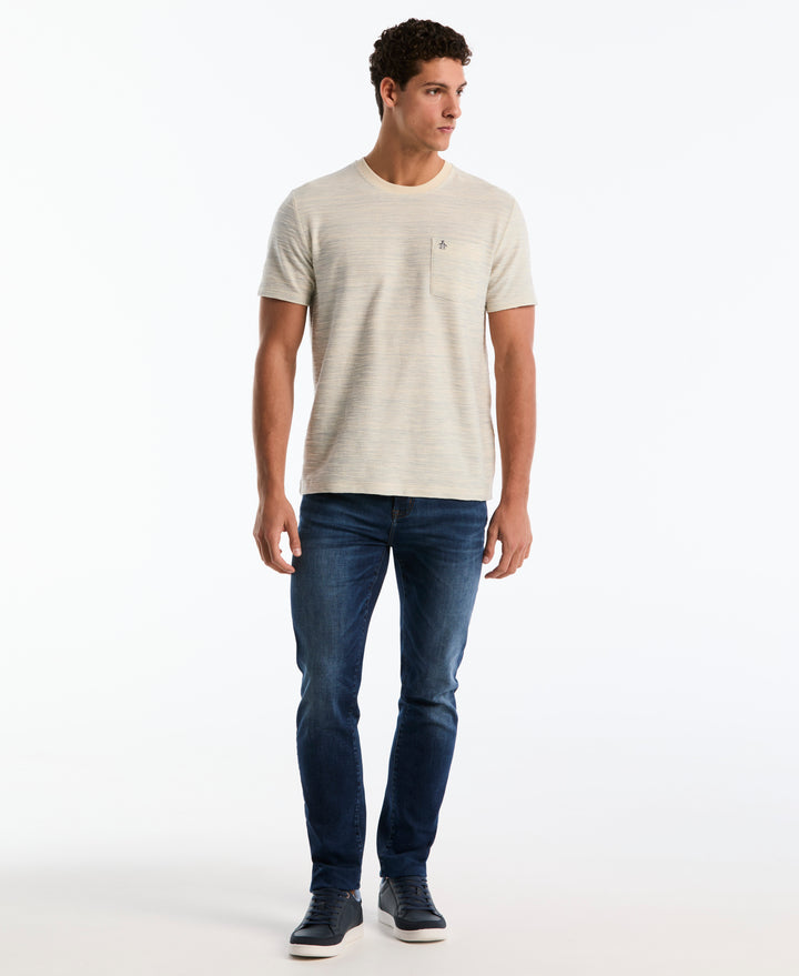 Cotton Slub Space Dye Tee (Birch) 