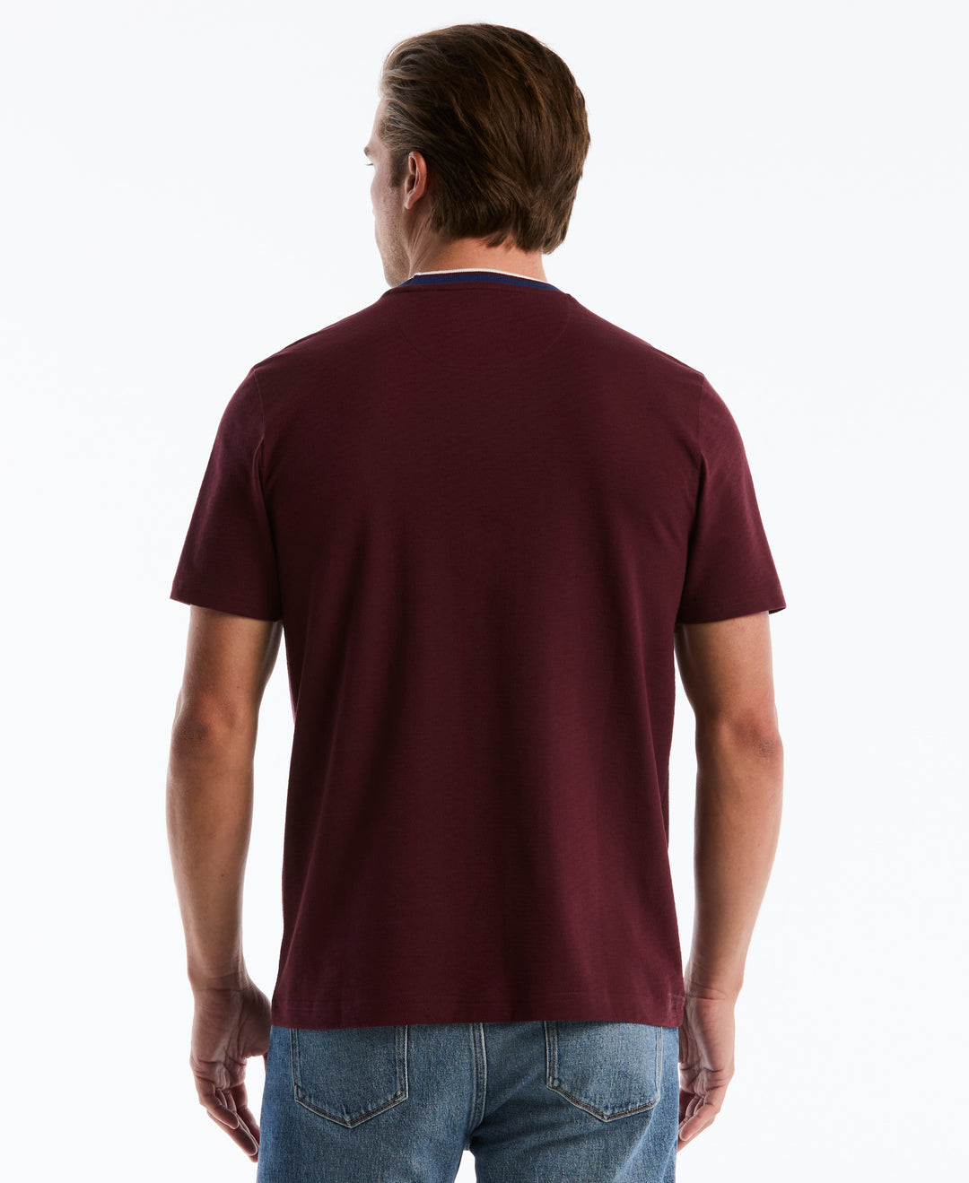 Cotton Slub Tipped Tee (Port Royale) 