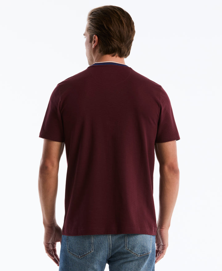 Cotton Slub Tipped Tee (Port Royale) 
