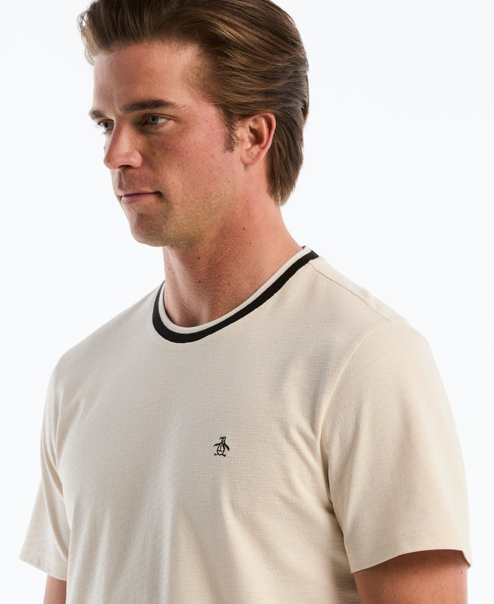 Cotton Slub Tipped Tee (Birch) 