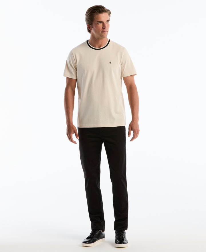 Cotton Slub Tipped Tee (Birch) 