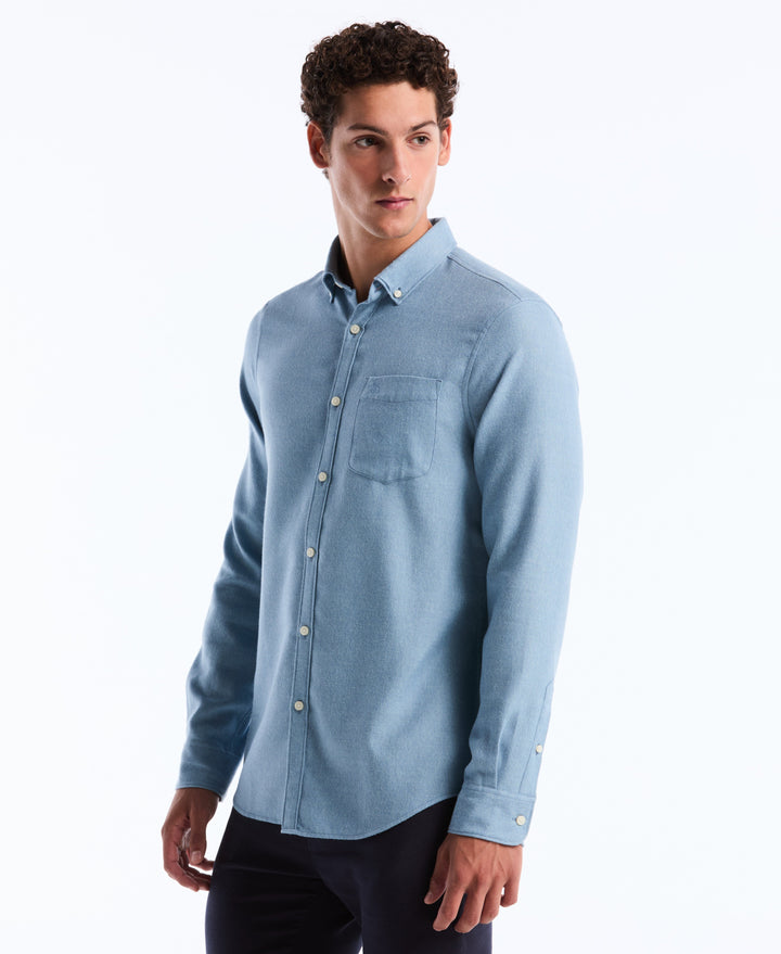 Jaspe Solid Flannel (Copen Blue) 