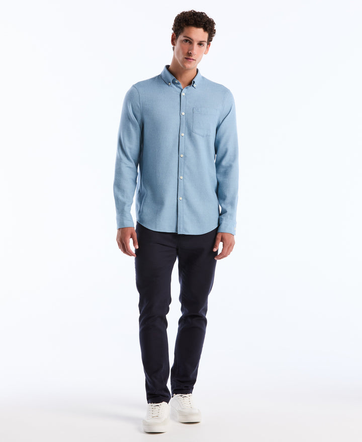 Jaspe Solid Flannel (Copen Blue) 