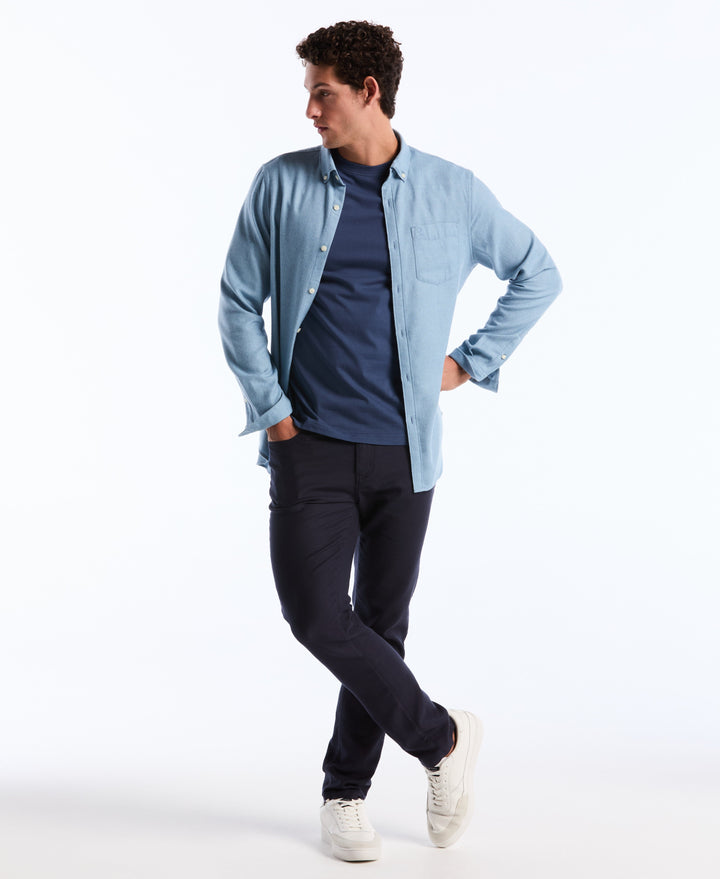 Jaspe Solid Flannel (Copen Blue) 