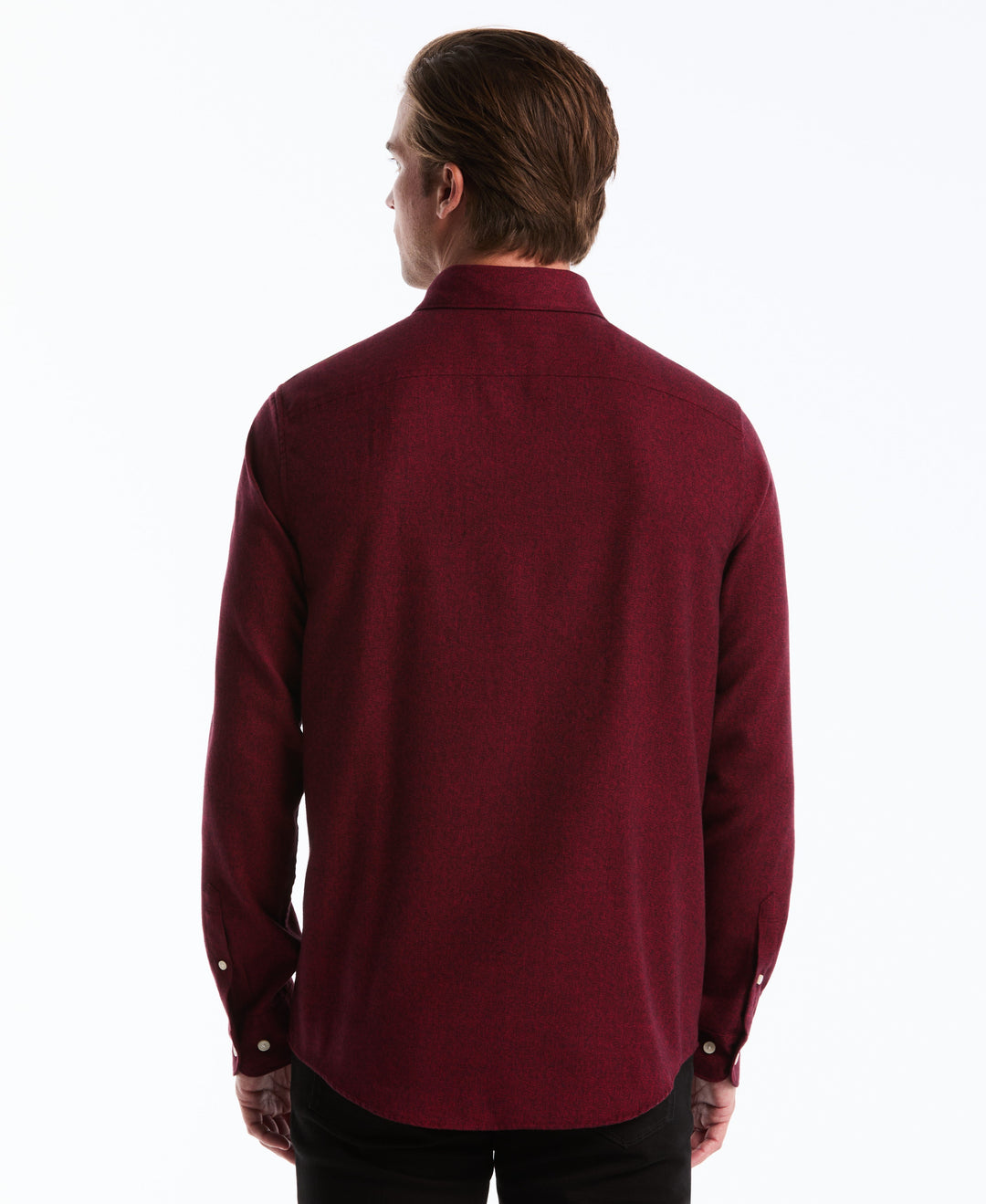 Jaspe Solid Flannel (Red) 
