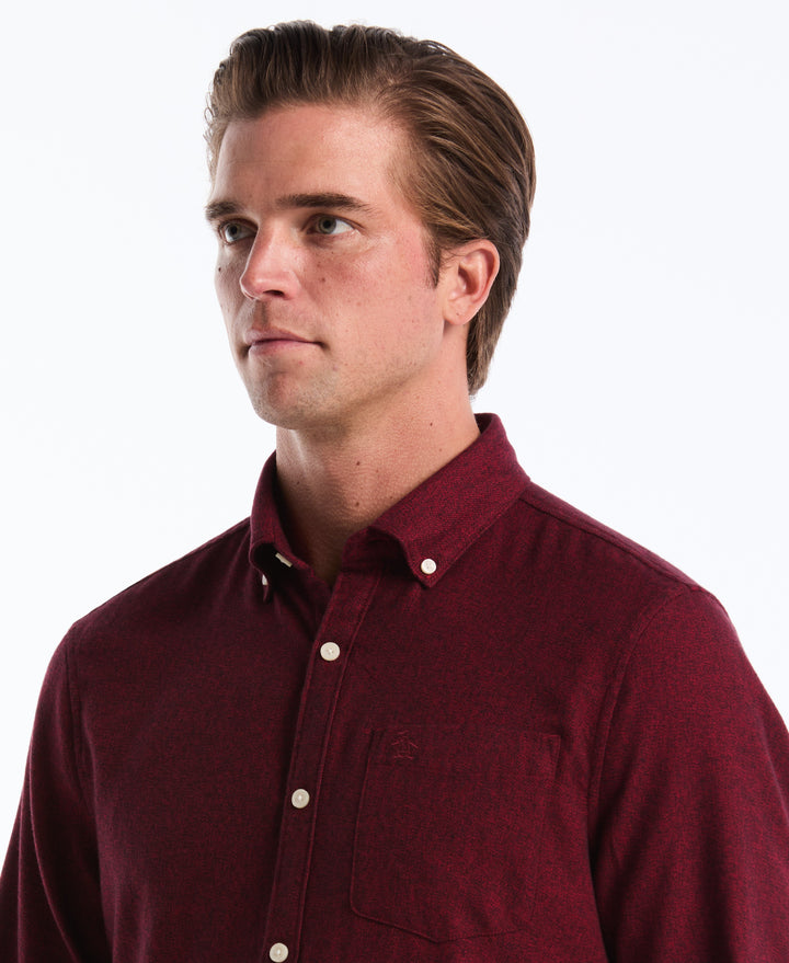 Jaspe Solid Flannel (Red) 