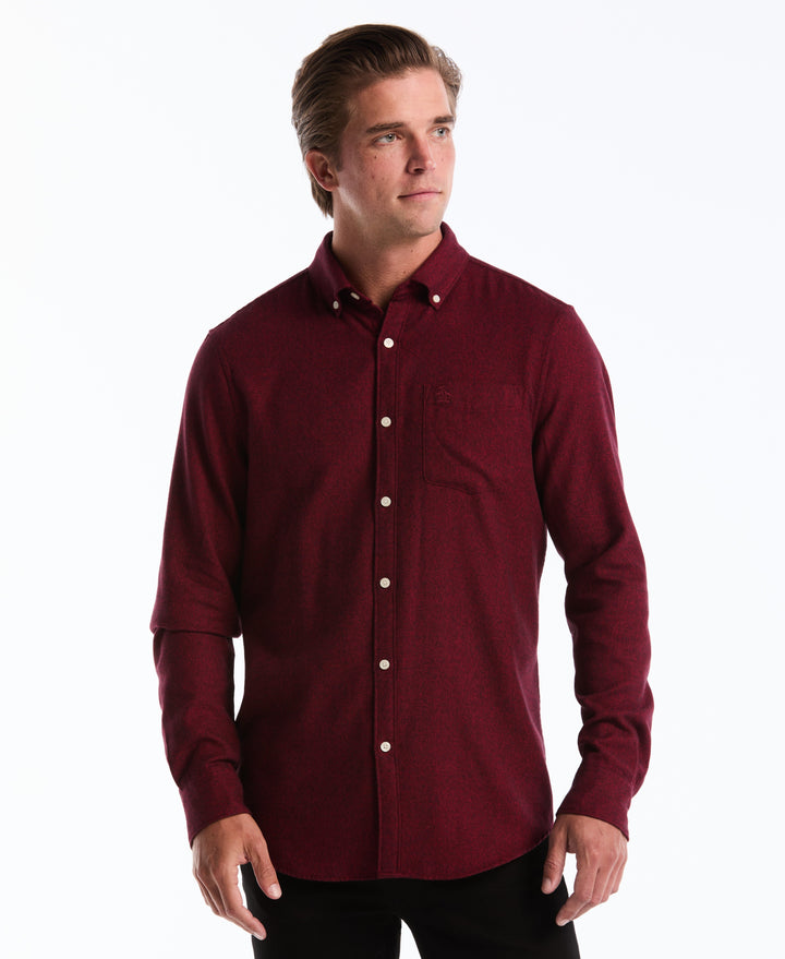 Jaspe Solid Flannel (Red) 