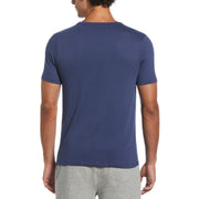 Solid Henley Tee (Blue Indigo) 