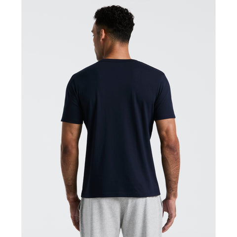 Short Sleeve Henley Tee (Dark Sapphire) 