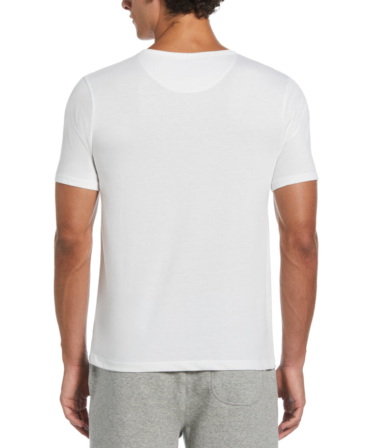 Solid Henley Tee (White) 