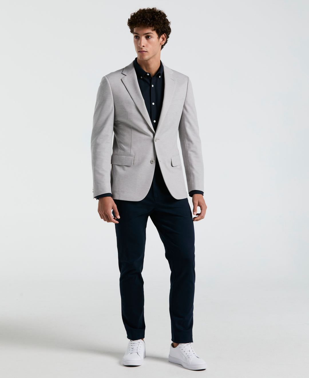 Solid Light Gray Sport Coat (Light Grey) 