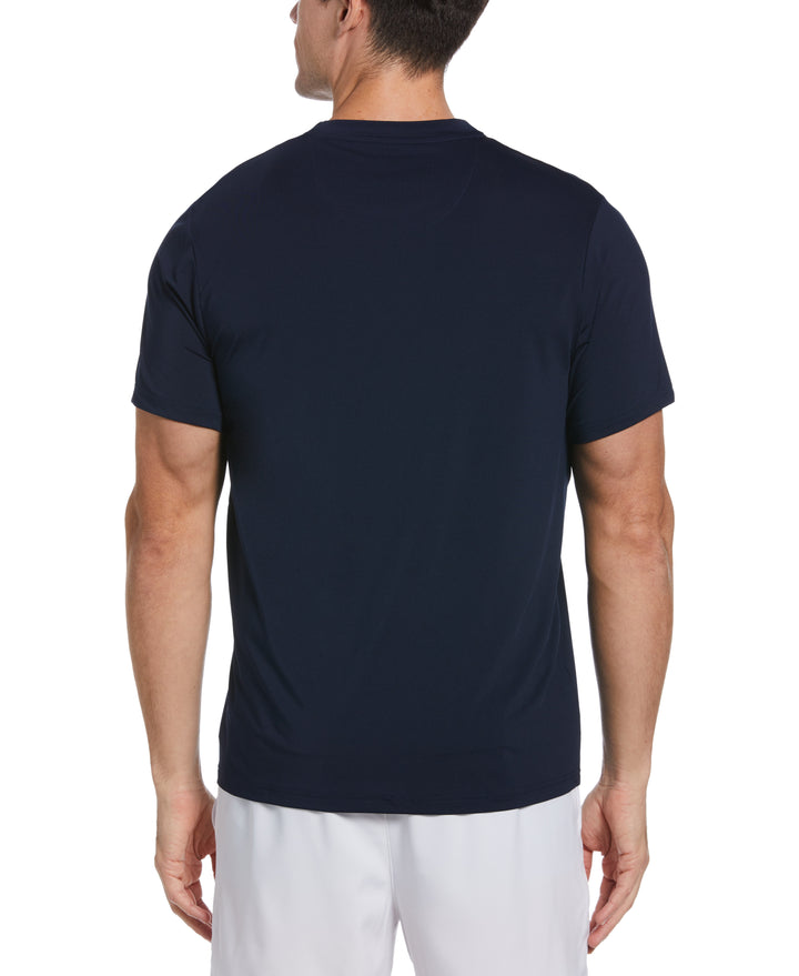 English Heritage Crew Neck Short Sleeve Tennis T-Shirt (Black Iris) 