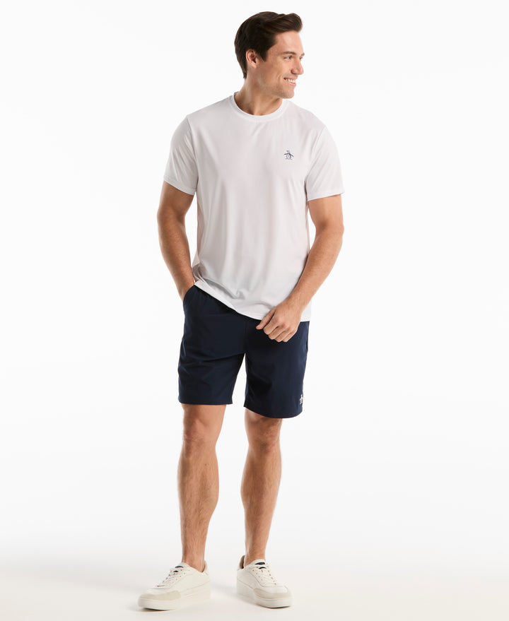 Solid Performance Crew Tennis Tee-Tennis Tees-Original Penguin