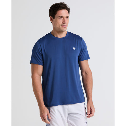 Solid Performance Crew Tennis Tee (True Navy) 
