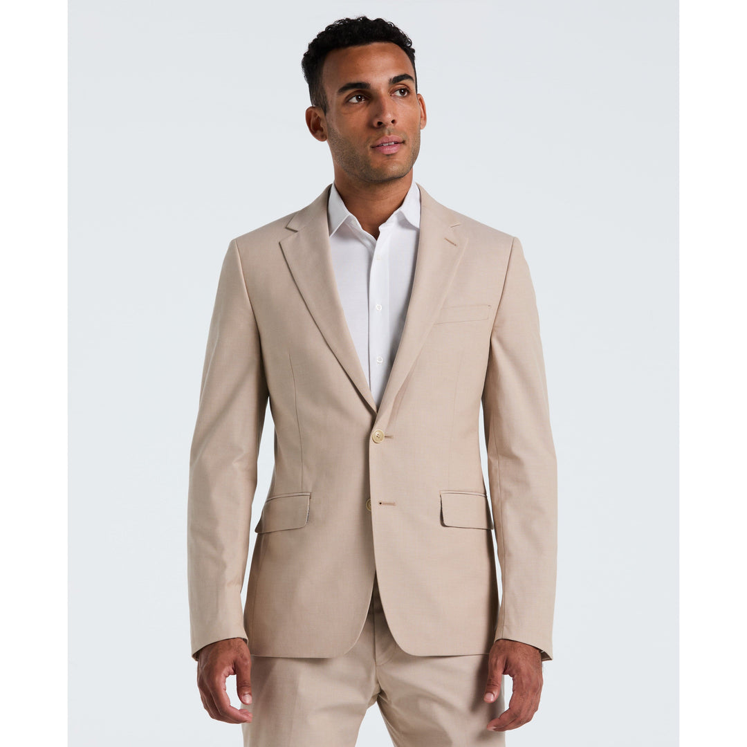 Solid Tan Suit Separate Jacket-Suit Jackets-Tan-36-Regular-Original Penguin