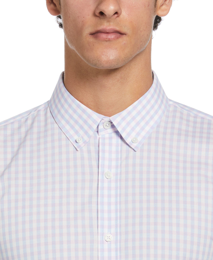 Check Print Dress Shirt  (Pink) 