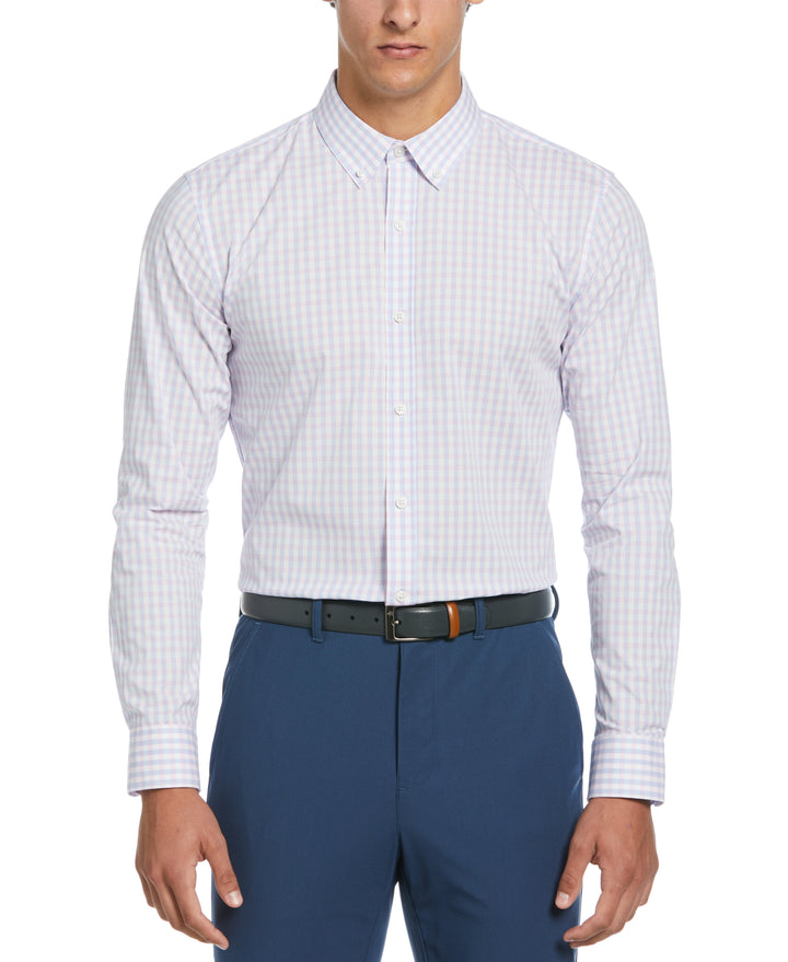 Check Print Dress Shirt  (Pink) 