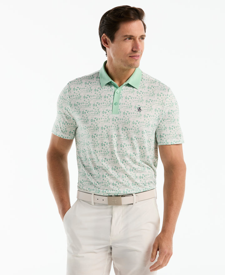 Spicy Margarita Contrast Golf Polo-Golf Polos-Lichen-S-Original Penguin