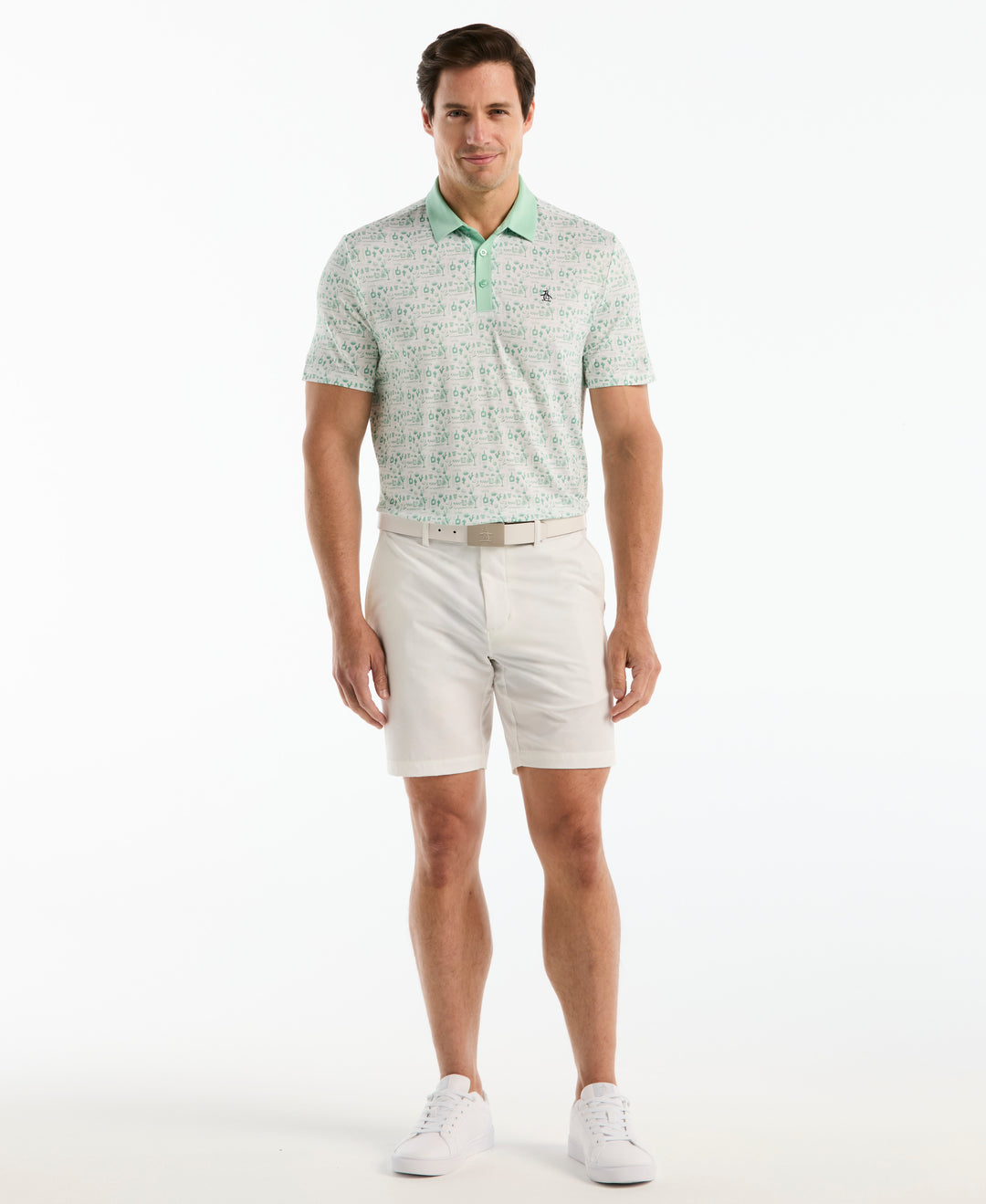 Spicy Margarita Contrast Golf Polo-Golf Polos-Original Penguin