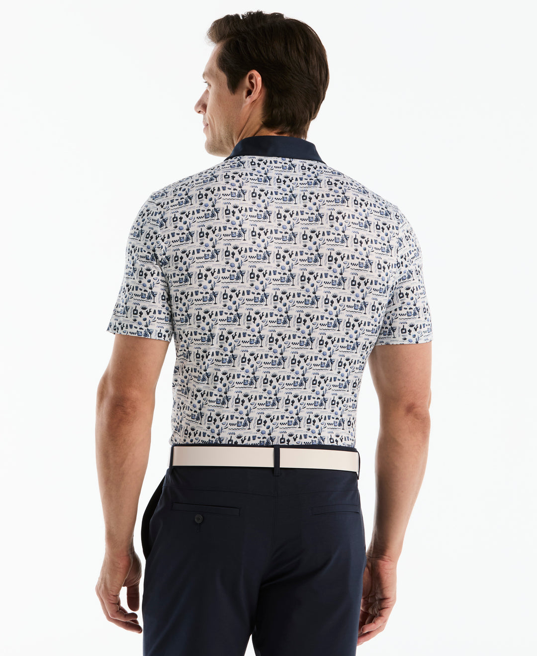 Spicy Margarita Contrast Golf Polo-Golf Polos-Original Penguin