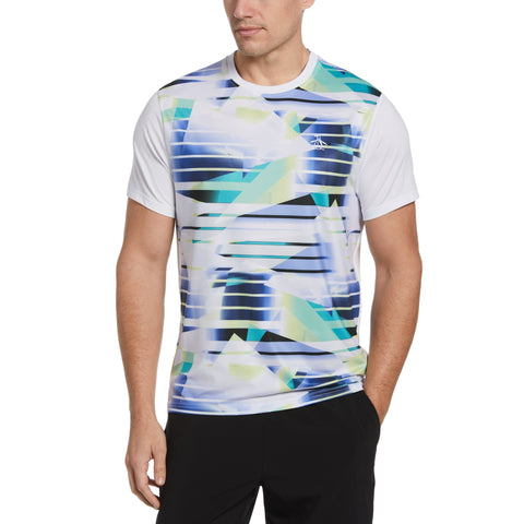 Spliced Energy Stripe T-Shirt (Bright White) 