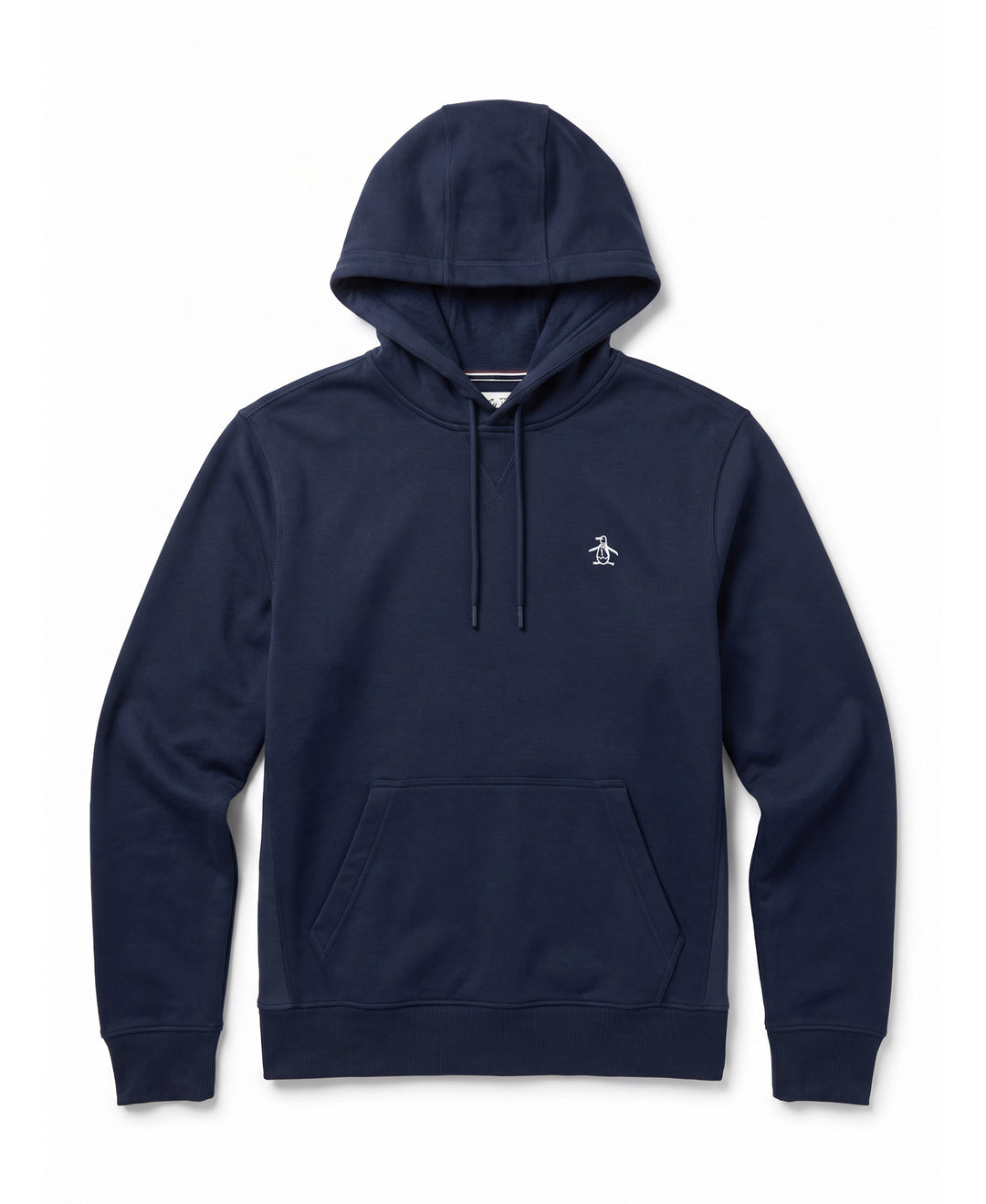 Sticker Pete Fleece Hoodie-Hoodies-Dark Sapphire-XS-Original Penguin