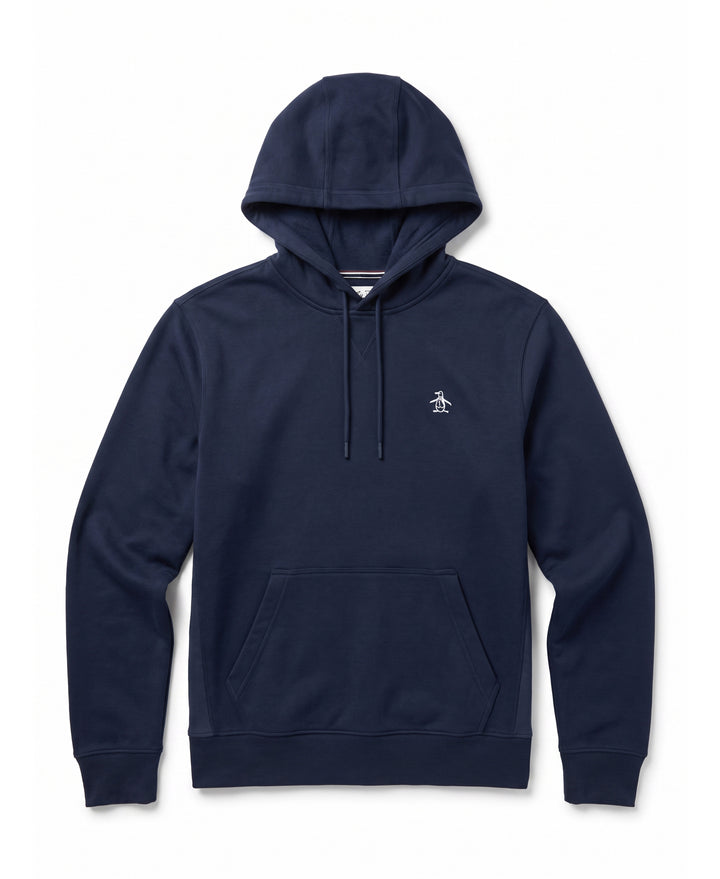 Sticker Pete Fleece Hoodie-Hoodies-Dark Sapphire-XS-Original Penguin