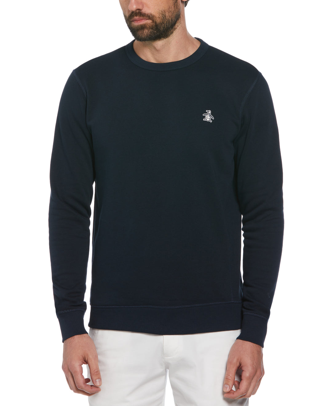 Fleece Crew Neck Sweatshirt (Dark Sapphire) 