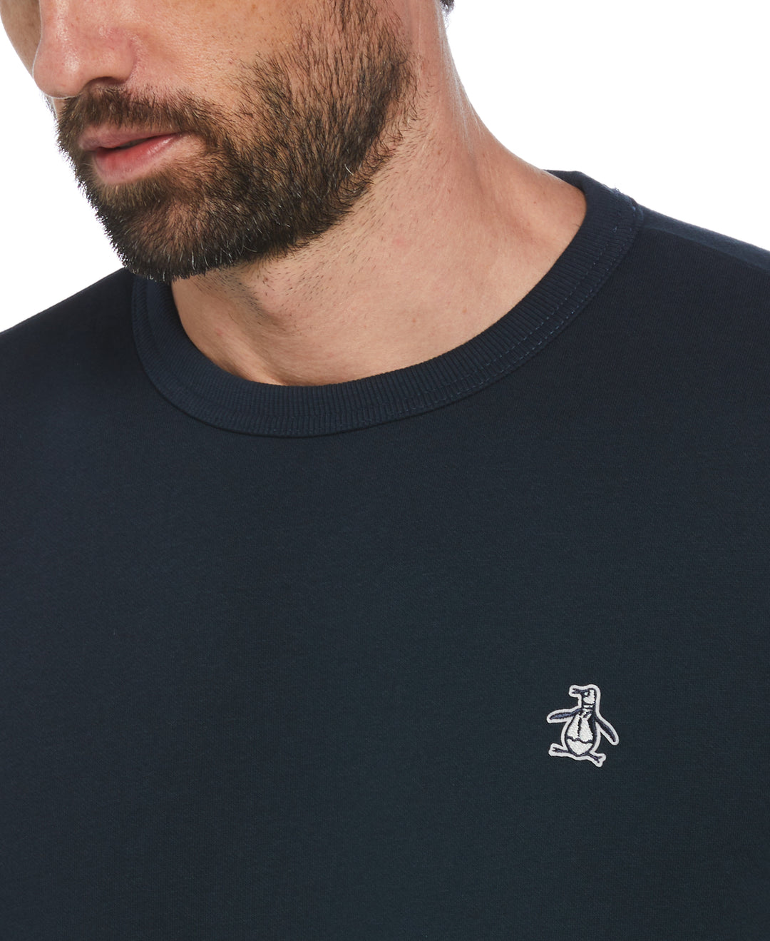 Fleece Crew Neck Sweatshirt (Dark Sapphire) 