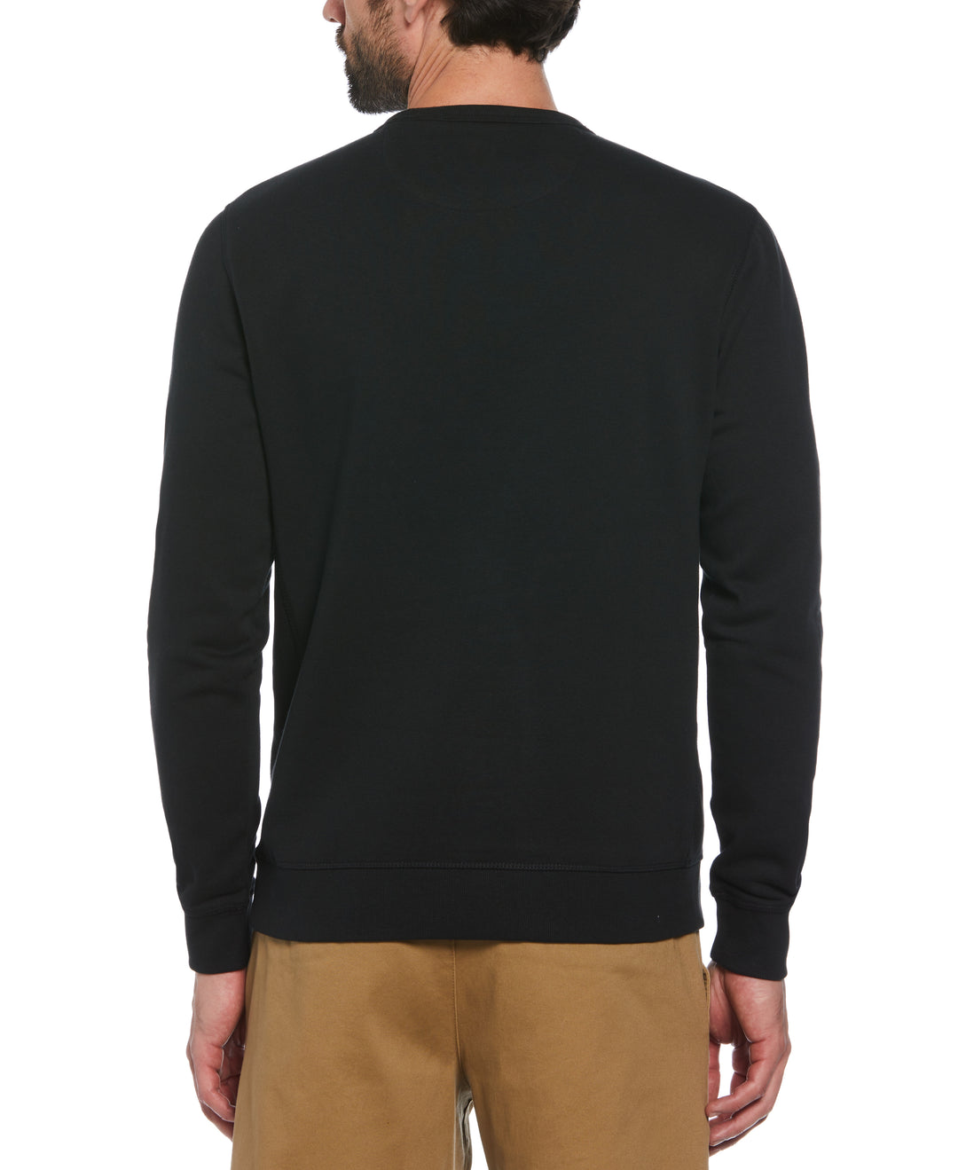 Fleece Crew Neck Sweatshirt (True Black) 
