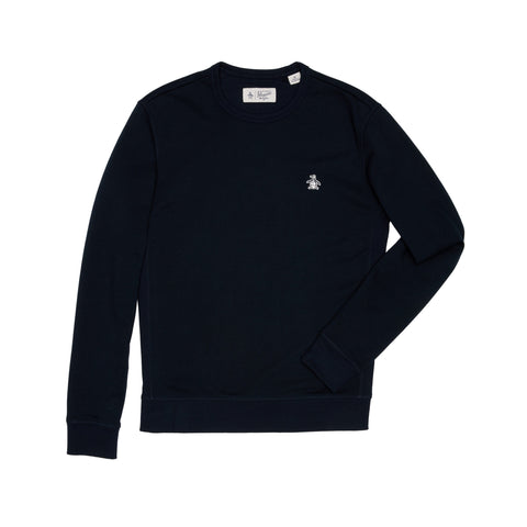 Fleece Crew Neck Sweatshirt (Dark Sapphire) 