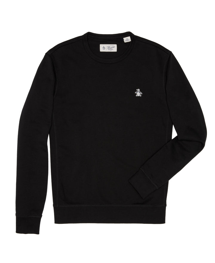 Fleece Crew Neck Sweatshirt (True Black) 