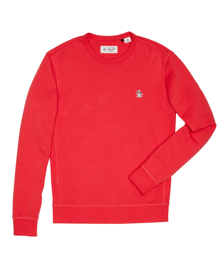 Fleece Crew Neck Sweatshirt (Rococco Red) 