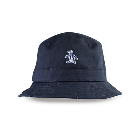 Cotton Twill Bucket, Sticker Pete Logo (Dark Sapphire) 