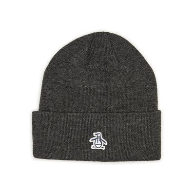 Sticker Pete Solid Beanie-Hats-Grey-OS-Original Penguin