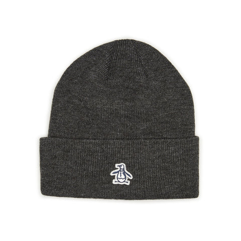 Sticker Pete Solid Beanie-Hats-Grey-OS-Original Penguin