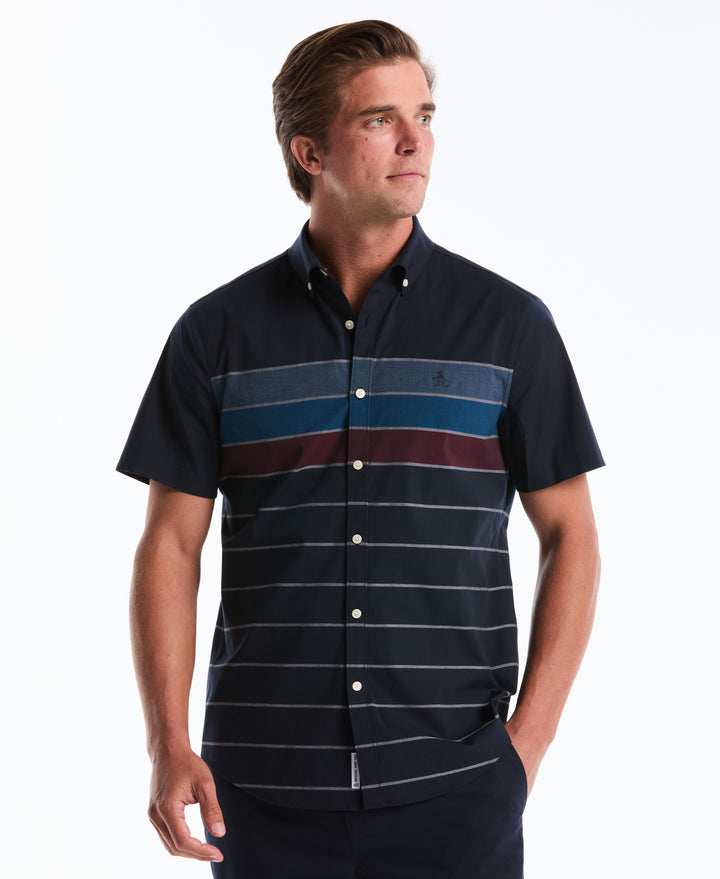 Stripe Stretch Shirt (Dark Sapphire) 