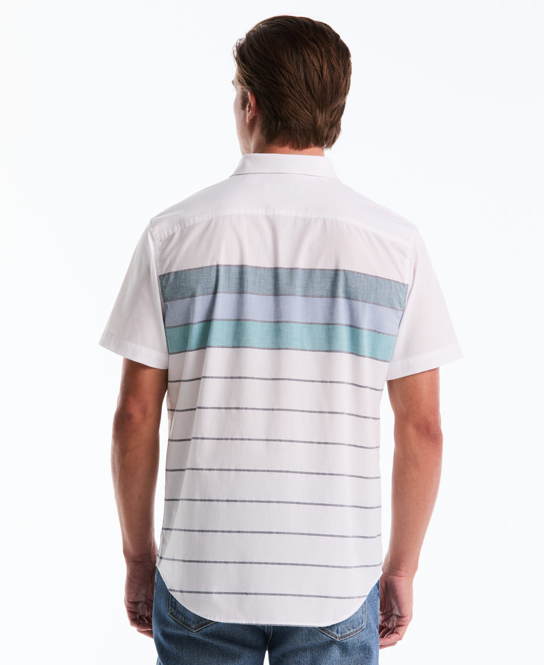 Stripe Stretch Shirt (Bright White) 