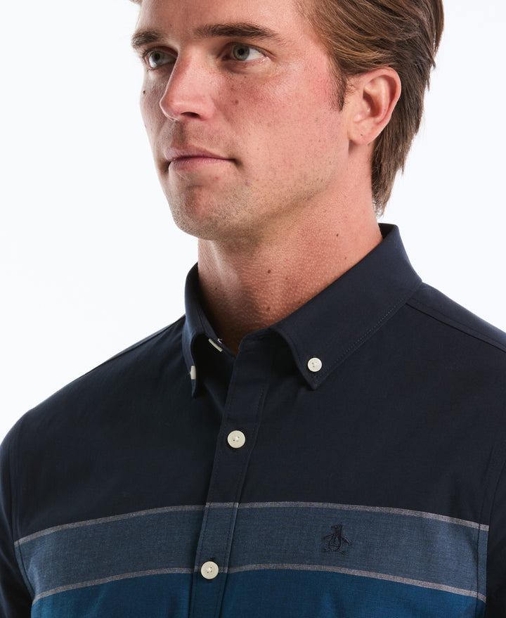 Stripe Stretch Shirt (Dark Sapphire) 