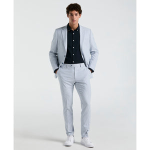 Stripe Suit Separate Jacket (Light Blue) 