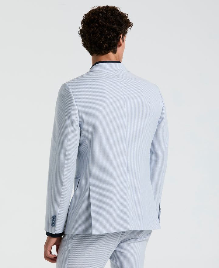 Stripe Suit Separate Jacket (Light Blue) 