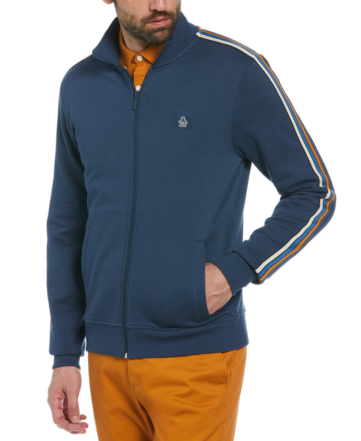 Stripe Tape Fleece Track Jacket (Sargasso Sea) 