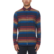 Striped Flannel Shirt (Dress Blues) 