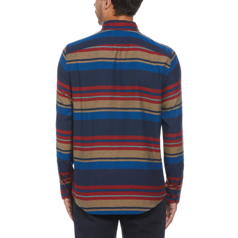 Striped Flannel Shirt (Dress Blues) 