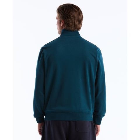 Striped Fleece Track Jacket-Outerwear-Original Penguin